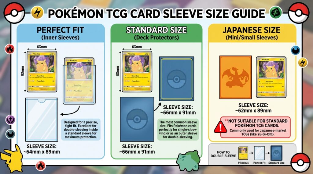 Pokémon Card Sleeve Size Chart
