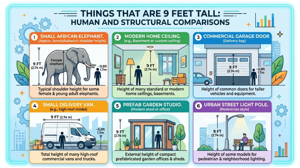 Things That Are 9 Feet Tall: Human and Structural Comparisons