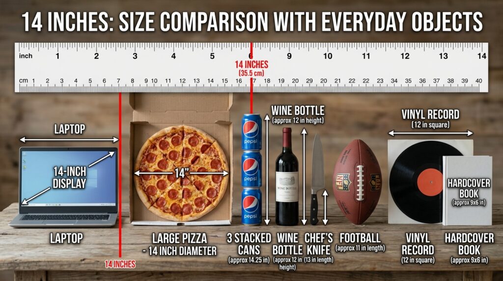 How Big is 14 Inches Compared to Everyday Objects