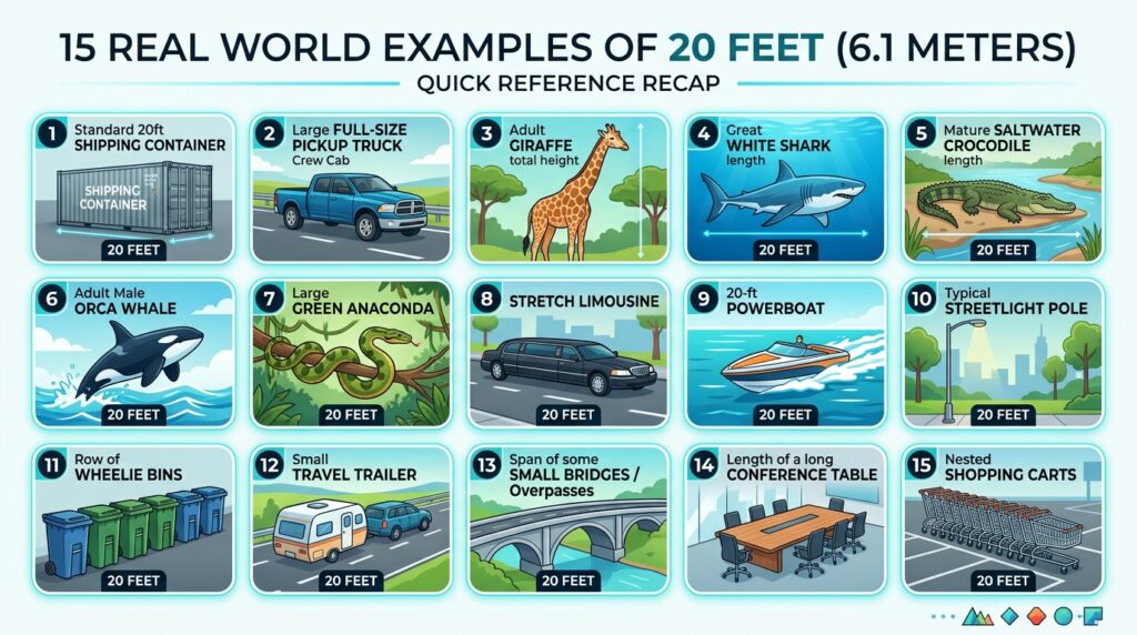 15 Real World Examples of 20 Feet (Quick Reference Recap)