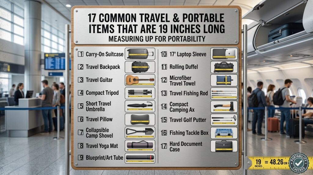 17 Common Things That Are 19 Inches Long: Travel and Portable Items