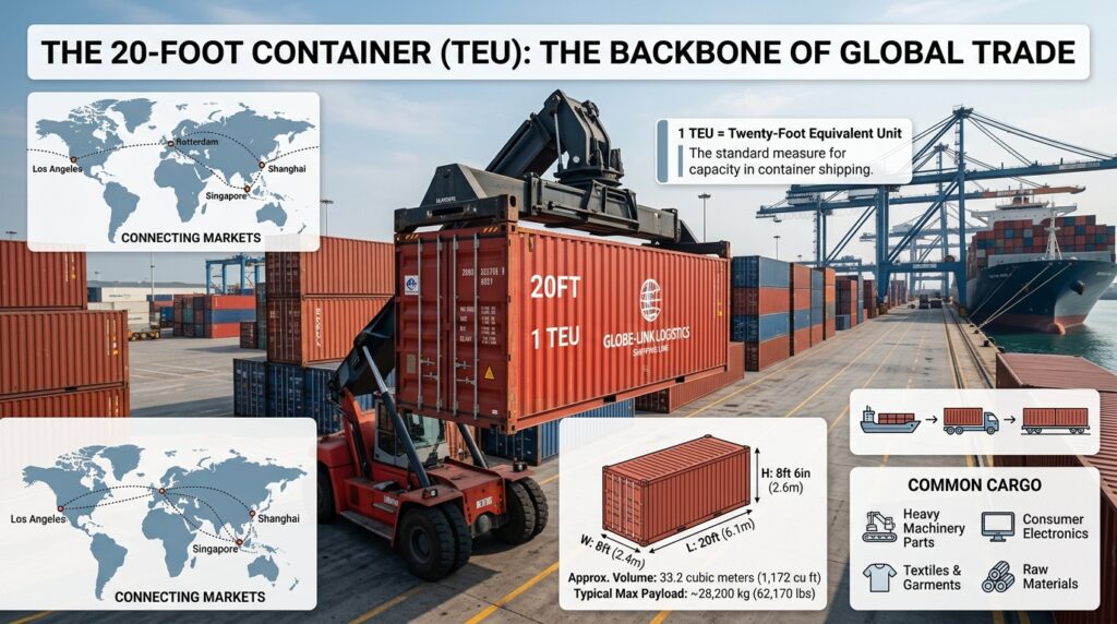 20 Feet in Shipping, Cargo, and Global Movement