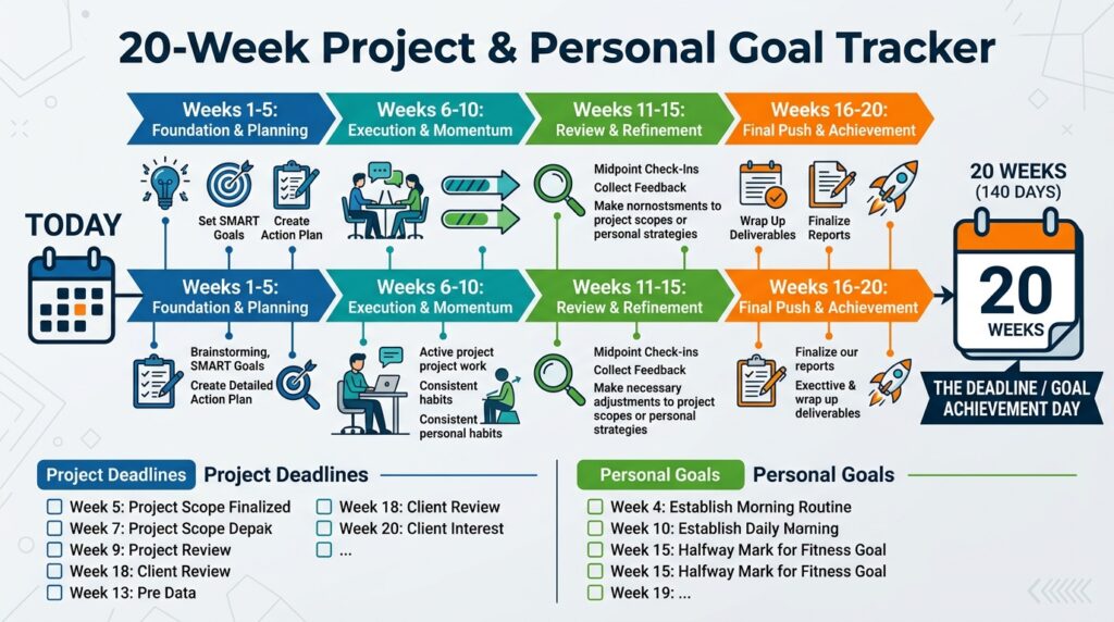 Today for Project Deadlines and Personal Goals