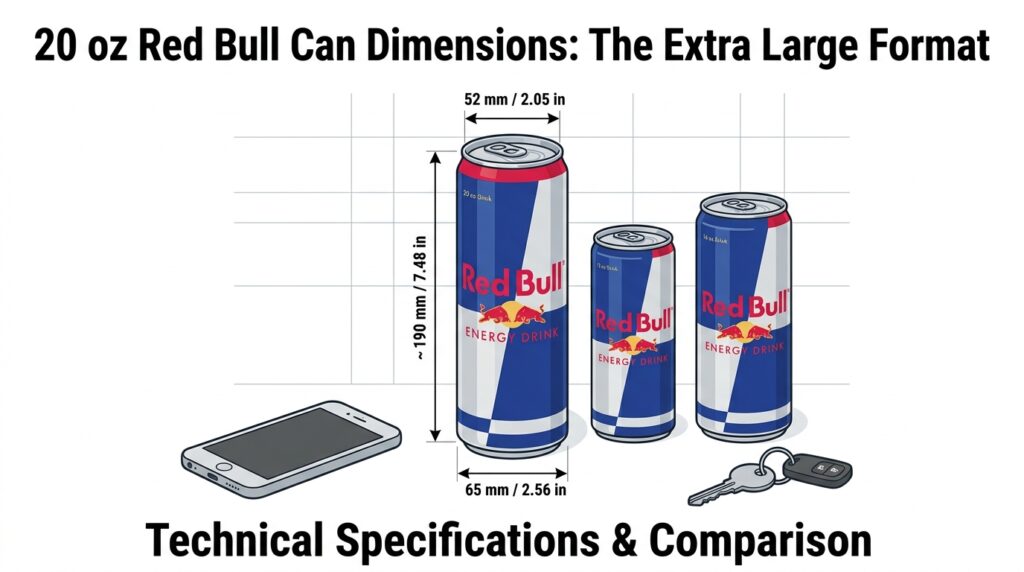 20 oz Red Bull Can Dimensions: The Extra Large Format