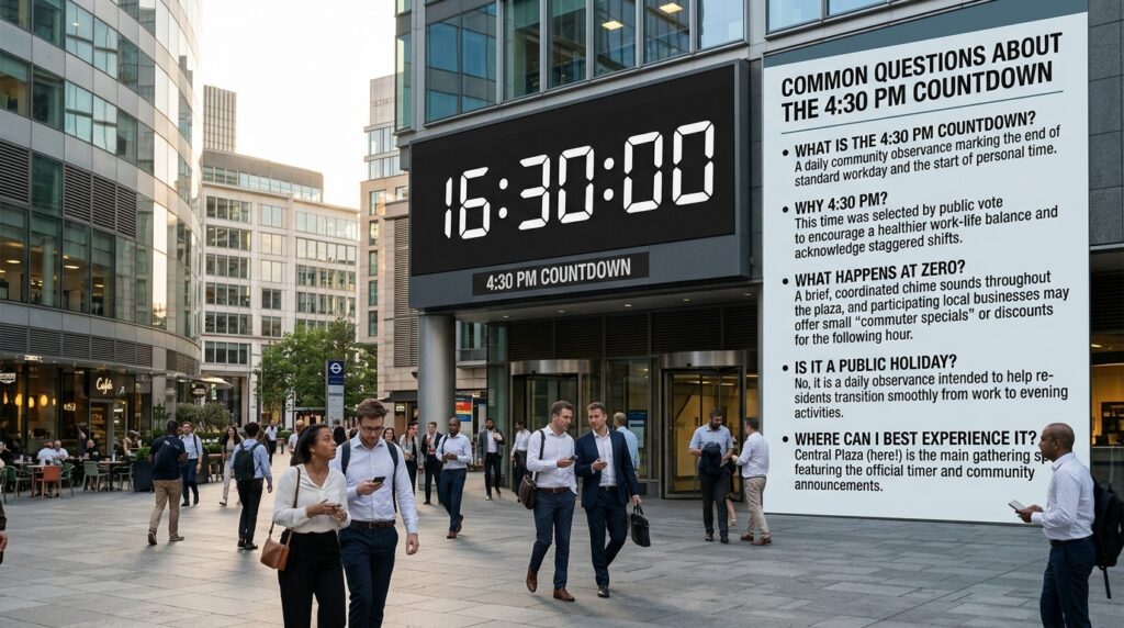 Common Questions About the 4:30 PM Countdown