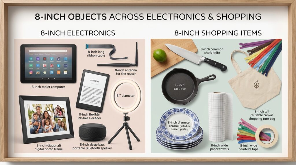 8 Inch Objects in Electronics and Shopping