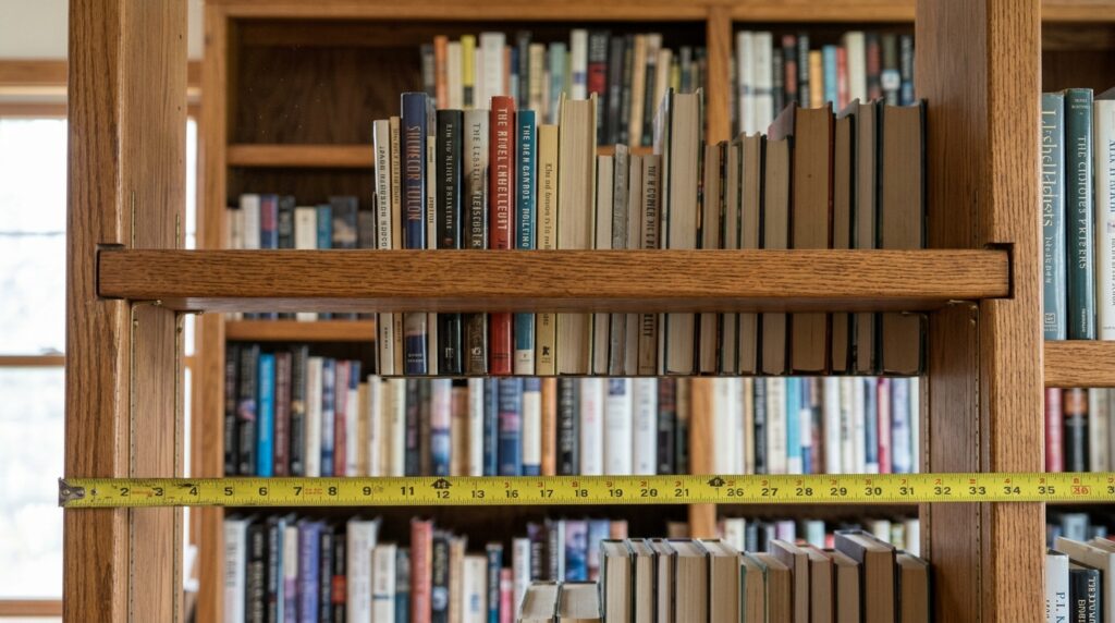 A Bookshelf Shelf Span