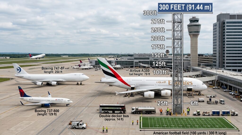 That Reveal the Scale of 300 Feet