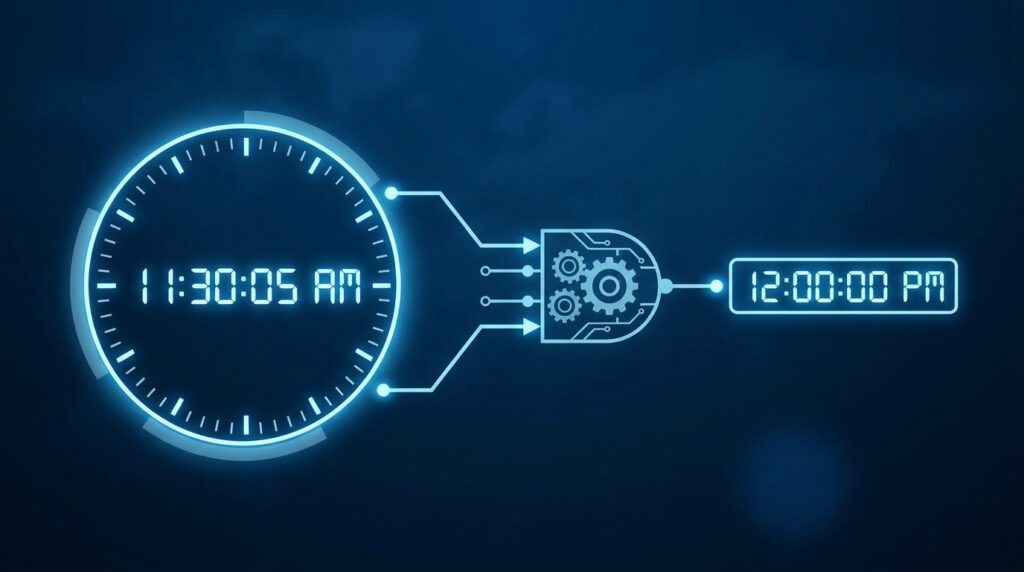 Until 12 PM Countdown Timer Works