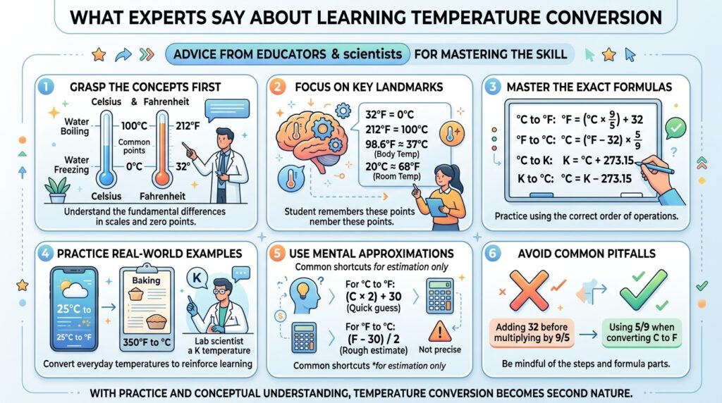 Say About Learning Temperature Conversion
