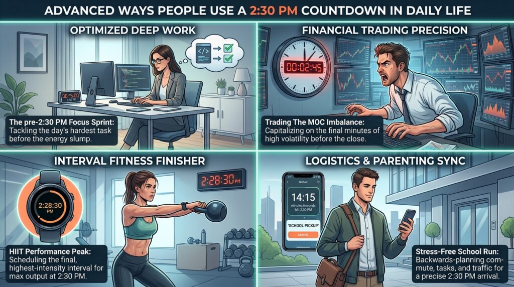 Advanced Ways People Use a 2:30 PM Countdown in Daily Life