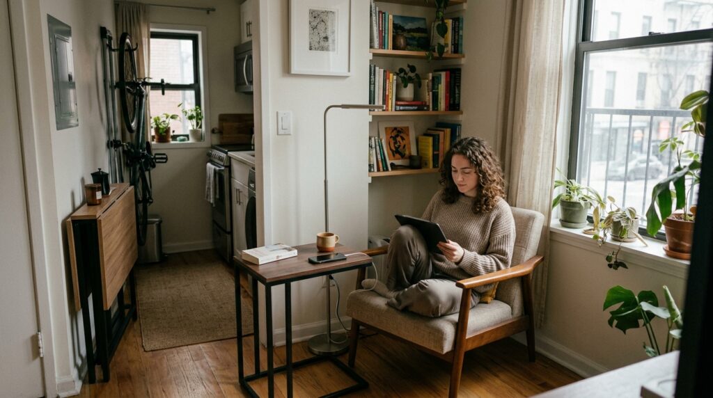 A Side Table in Compact Living Spaces