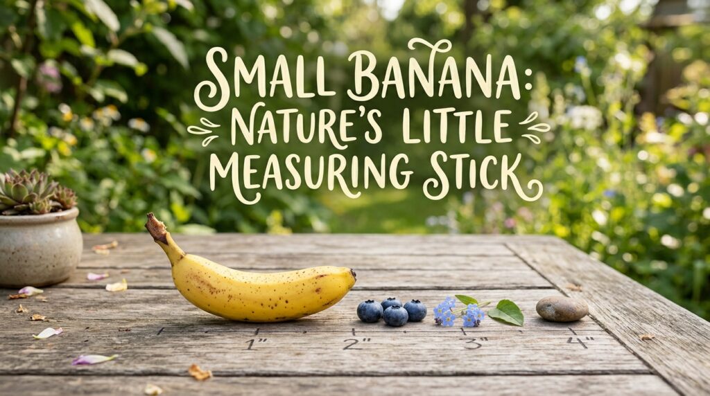 Small Banana: Nature’s Little Measuring Stick