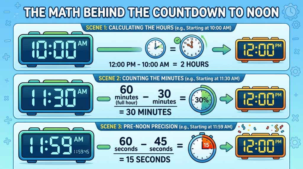 The Math Behind the Countdown to Noon