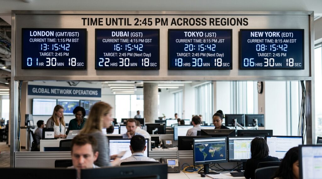 How Long Until 2:45 PM Across Different Regions