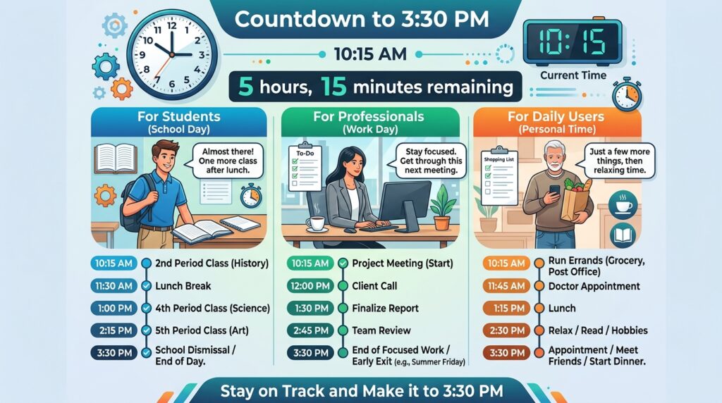 Until 3:30 PM for Students, Professionals, and Daily Users
