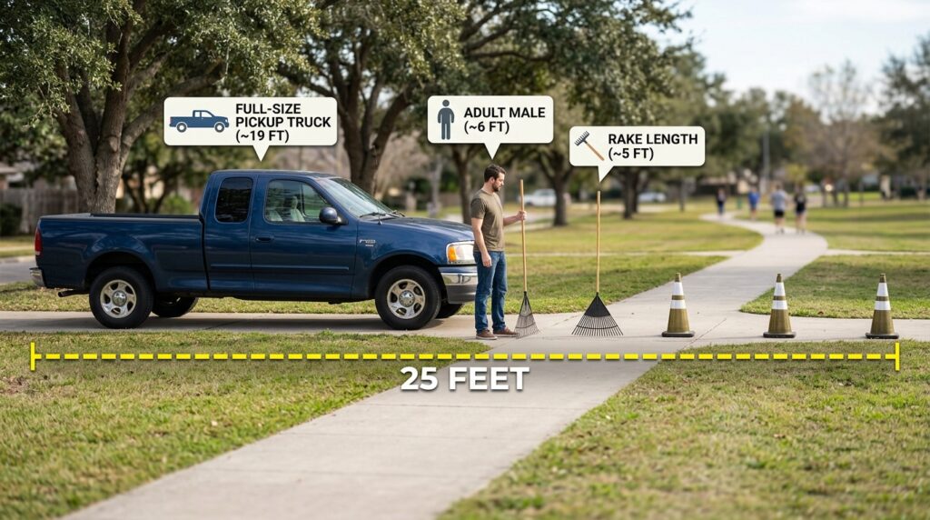 How to Visualize 25 Feet Without a Measuring Tape