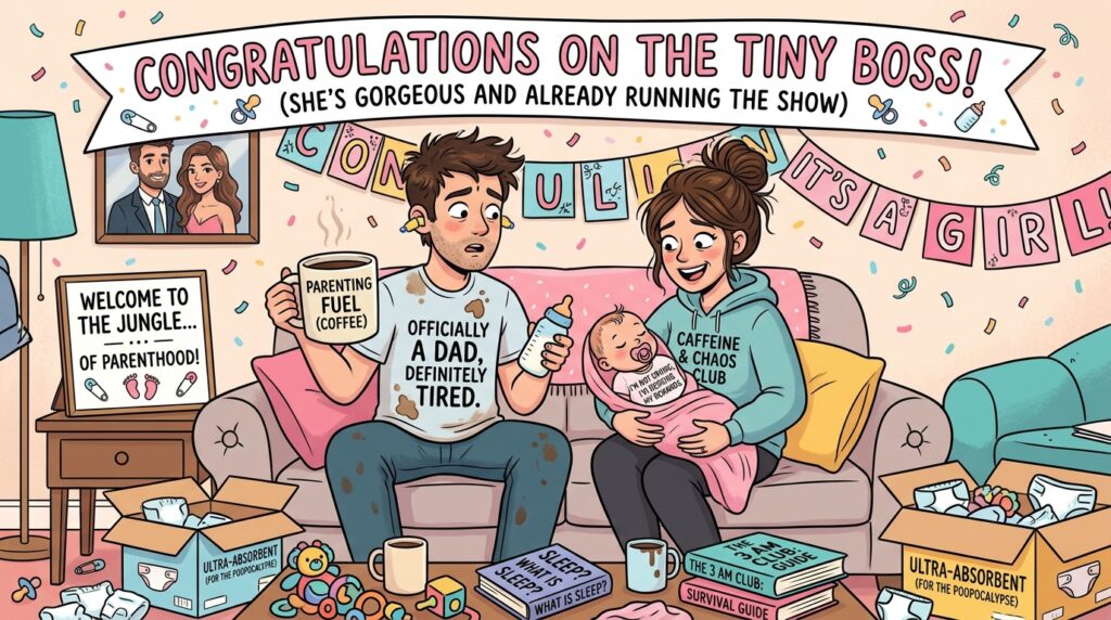Funny Baby Girl Congratulations