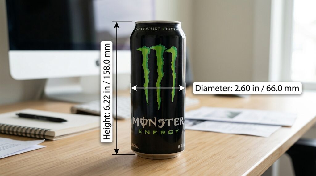 Can Dimensions in Inches and Millimeters