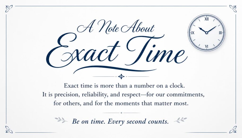 Exact Time