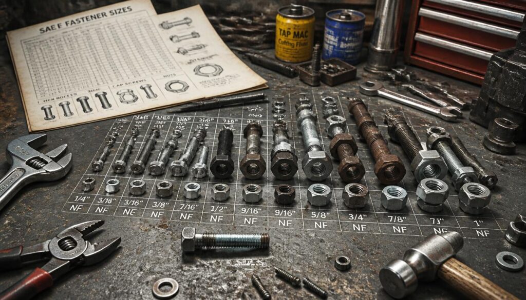 SAE Sizes, Fasteners, Screws