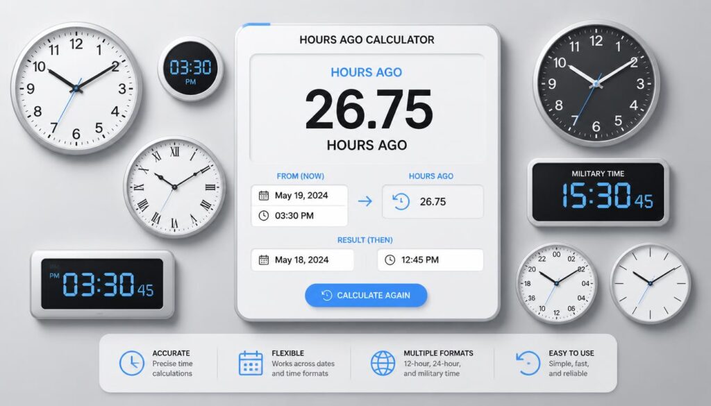Calculator and Different Clock Formats