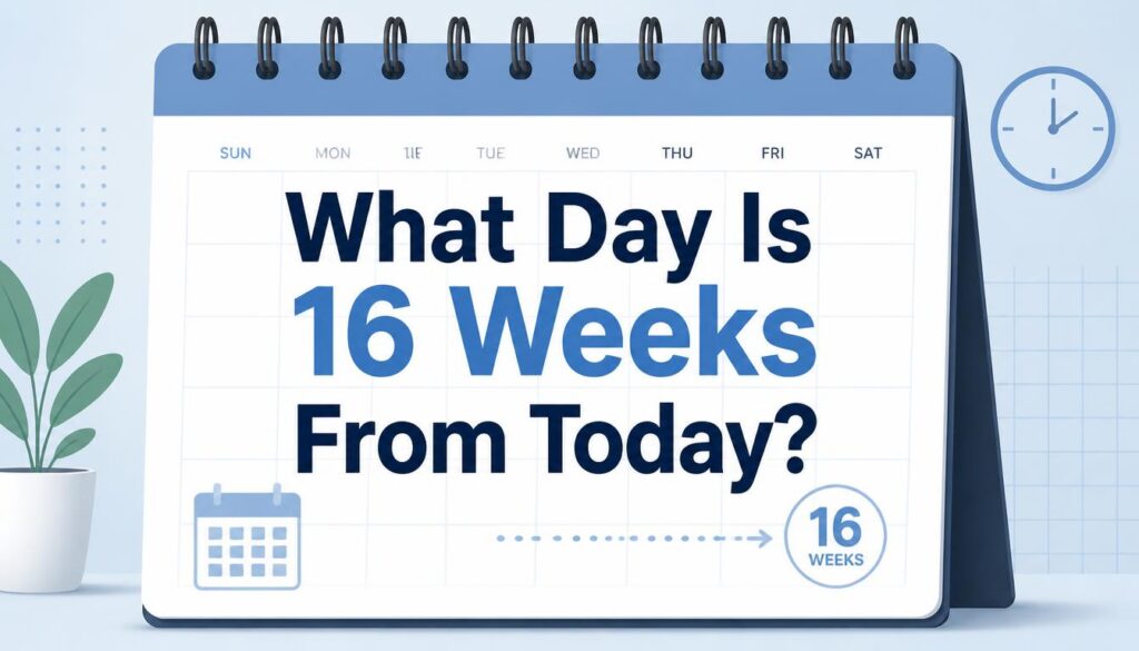 16 Weeks From Today?