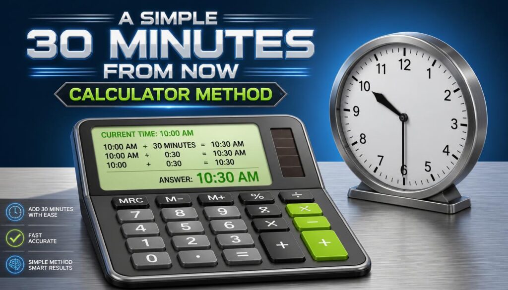  30 Minutes From Now Calculator Method
