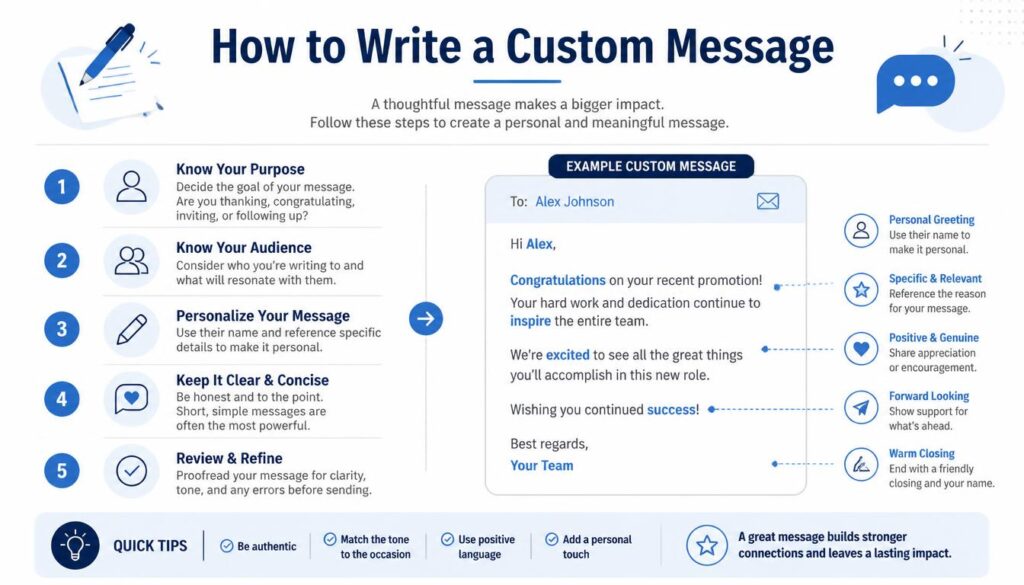 Write a Custom Message