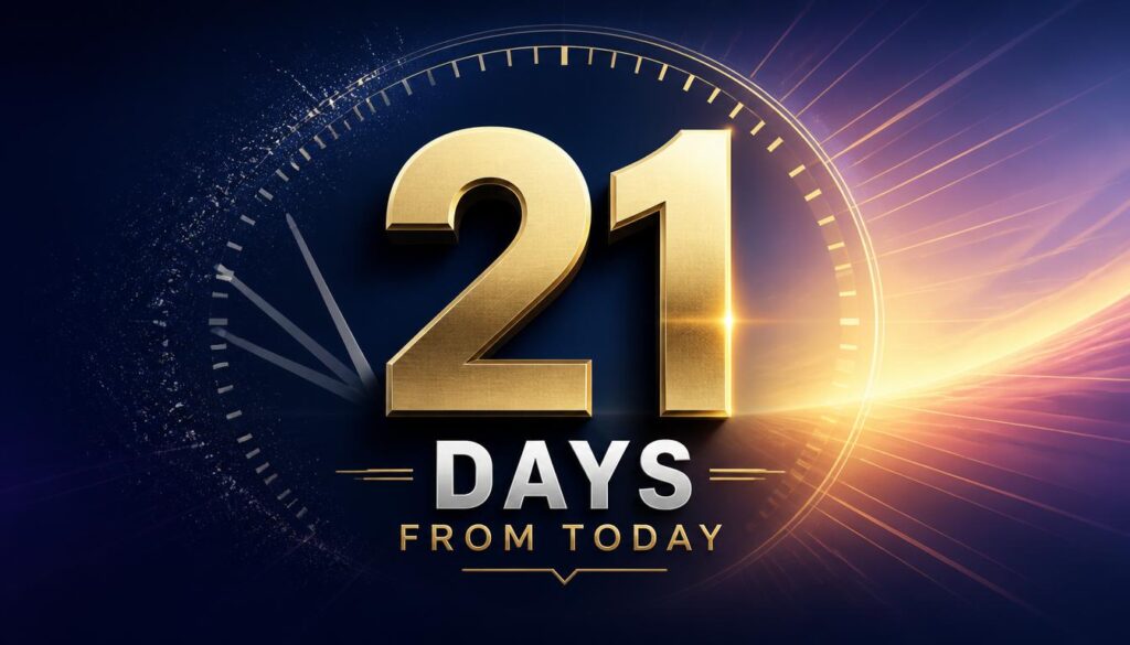 3 Weeks Equals 21 Days