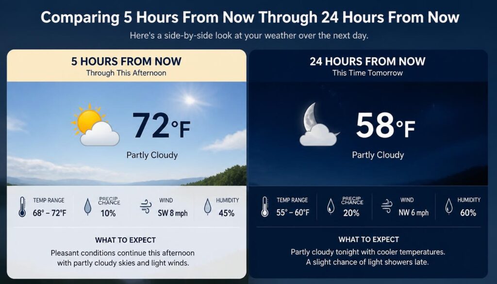 Comparing 5 Hours