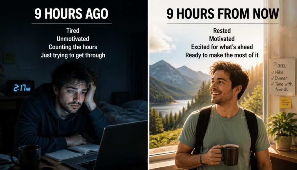 “9 Hours Ago” and “9 Hours From Now”