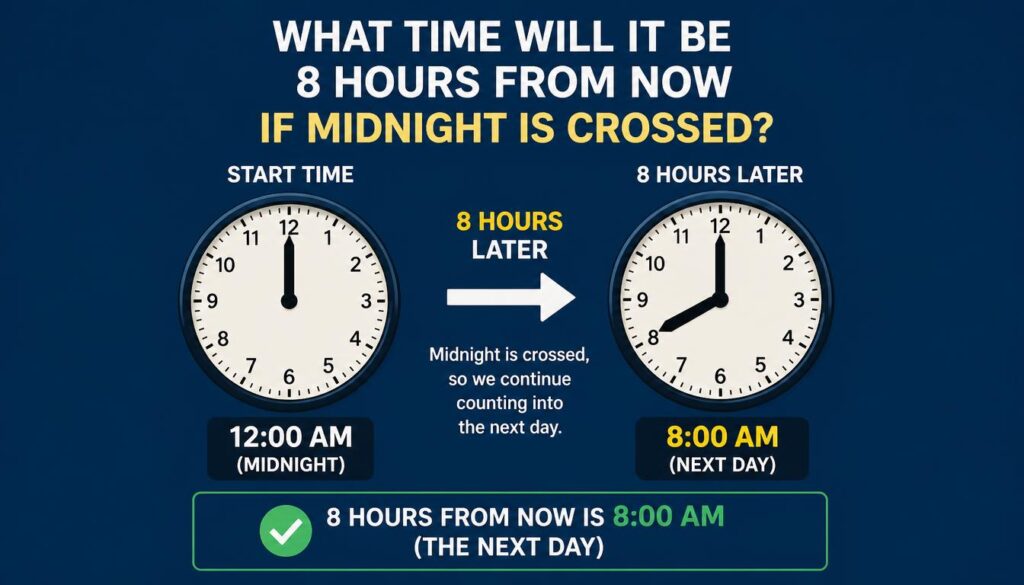 8 Hours From Now If Midnight Is Crossed?