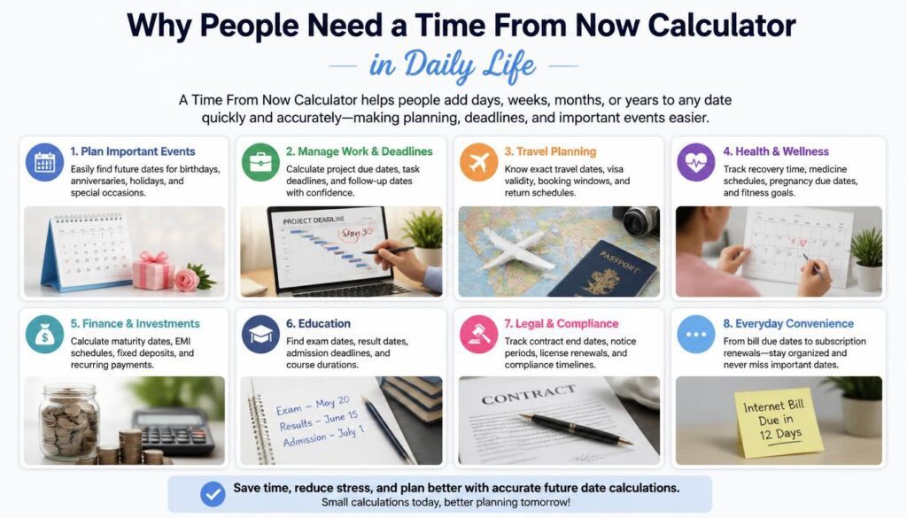 Need a Time From Now Calculator in Daily Life