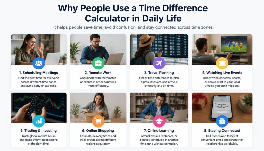Use a Time Difference Calculator in Daily Life