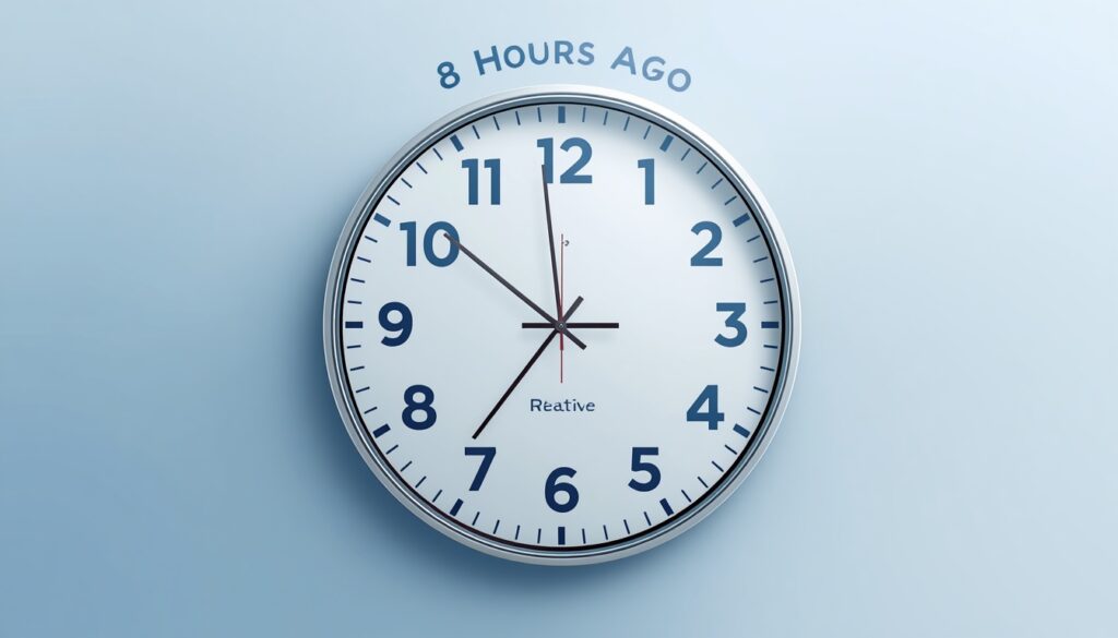 8 Hours Ago and Relative Time