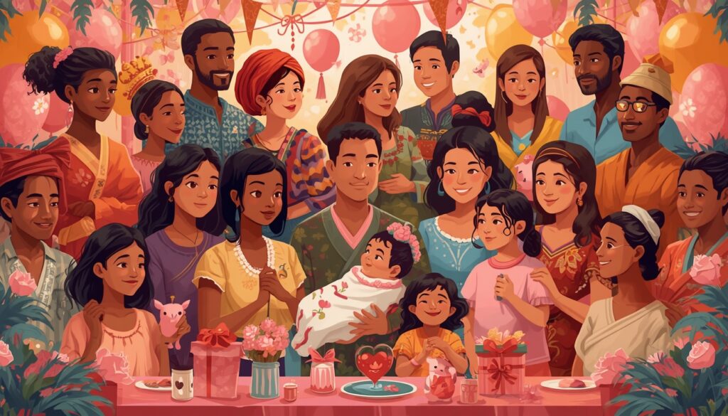 Ways Families Celebrate a Baby Girl