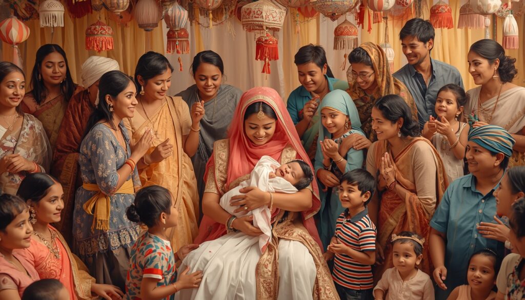 Families Celebrate Welcoming a Daughter