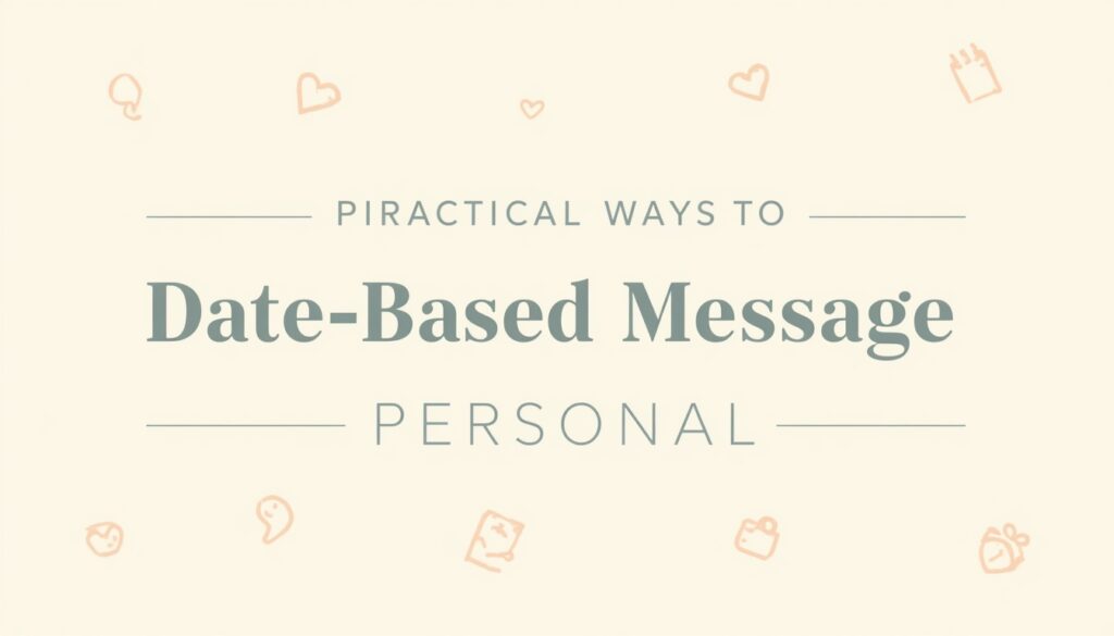 Make a Date Based Message Personalb4