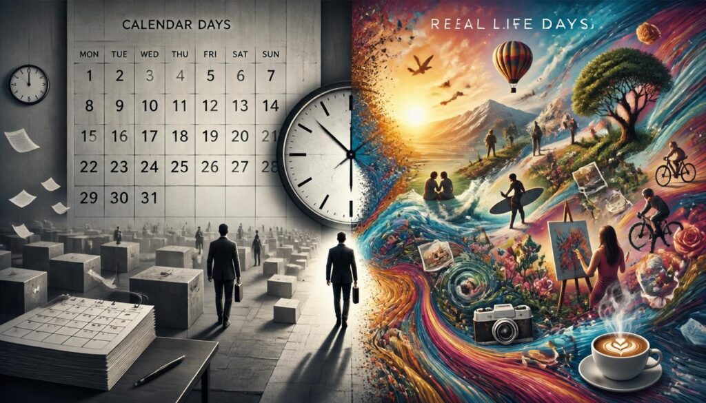 Calendar Days and Real Life Days