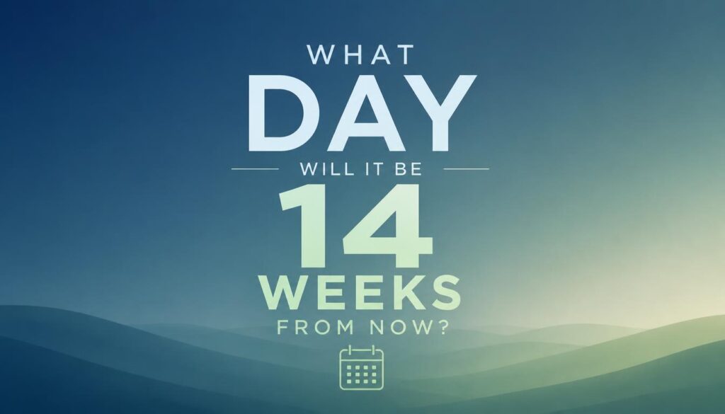 What Day Will It Be 14 Weeks From Now?