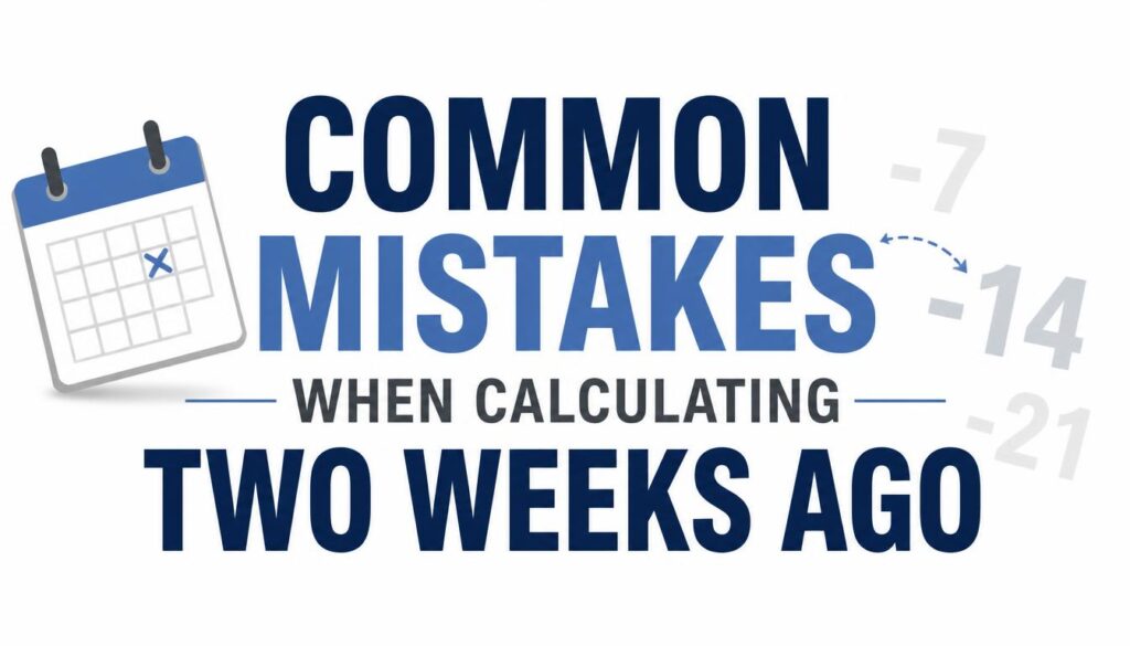 When Calculating Two Weeks Ago