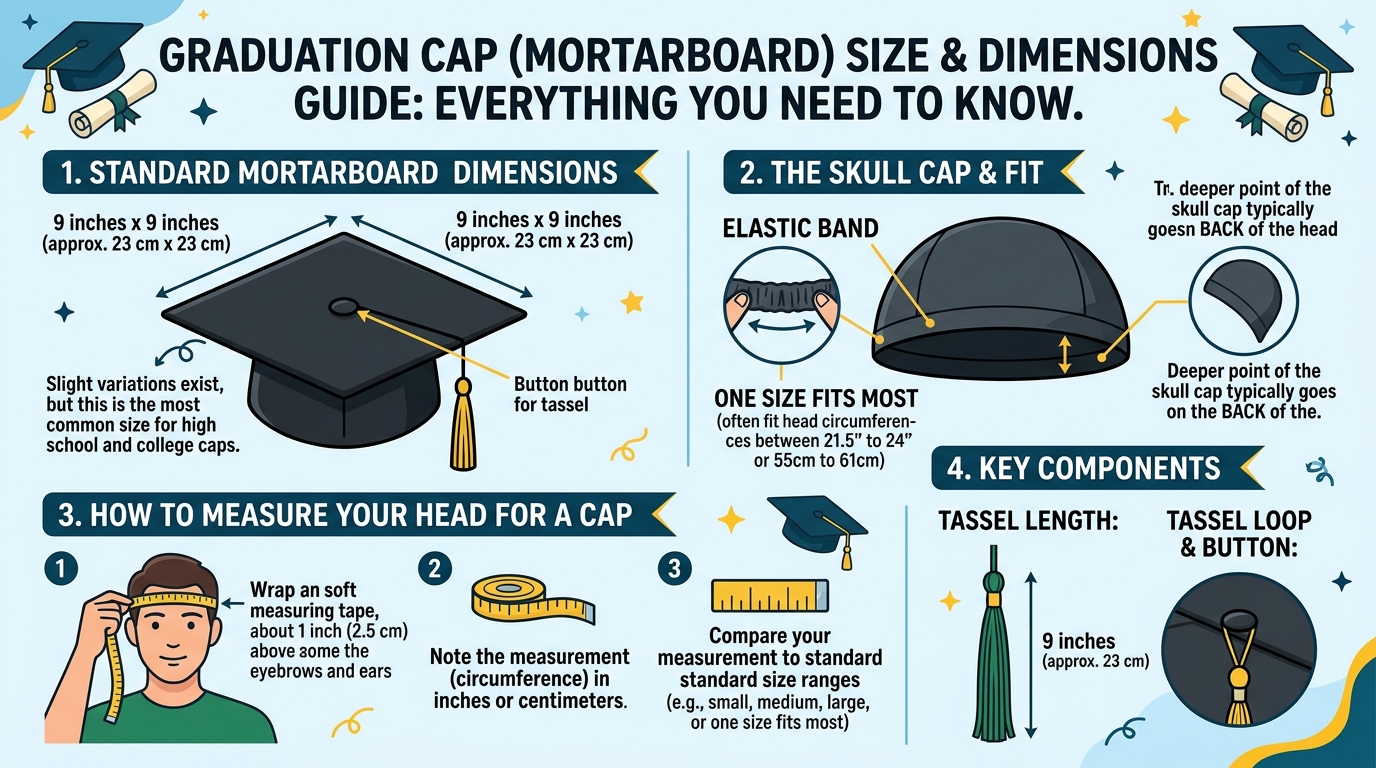 Graduation Cap Size/Dimensions