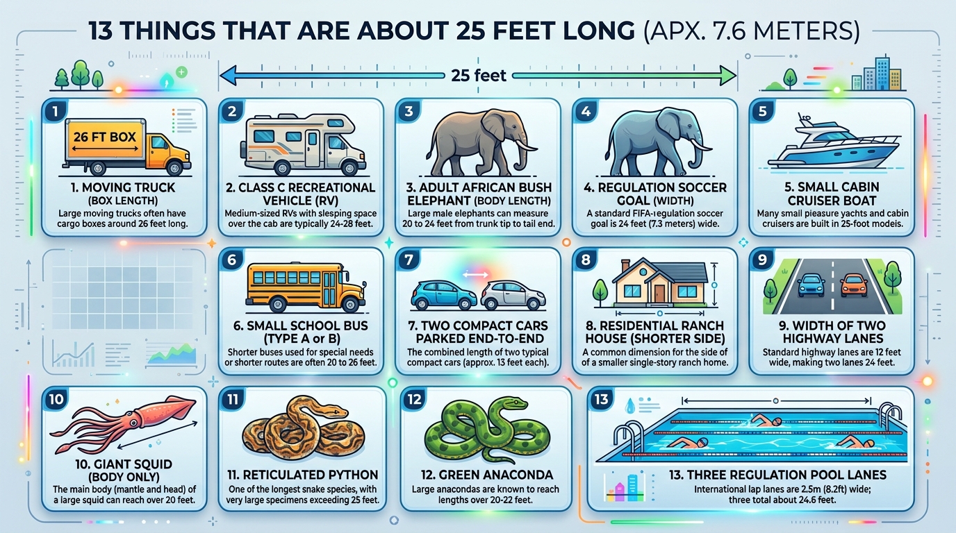 13 Things That Are About 25 Feet Long Size