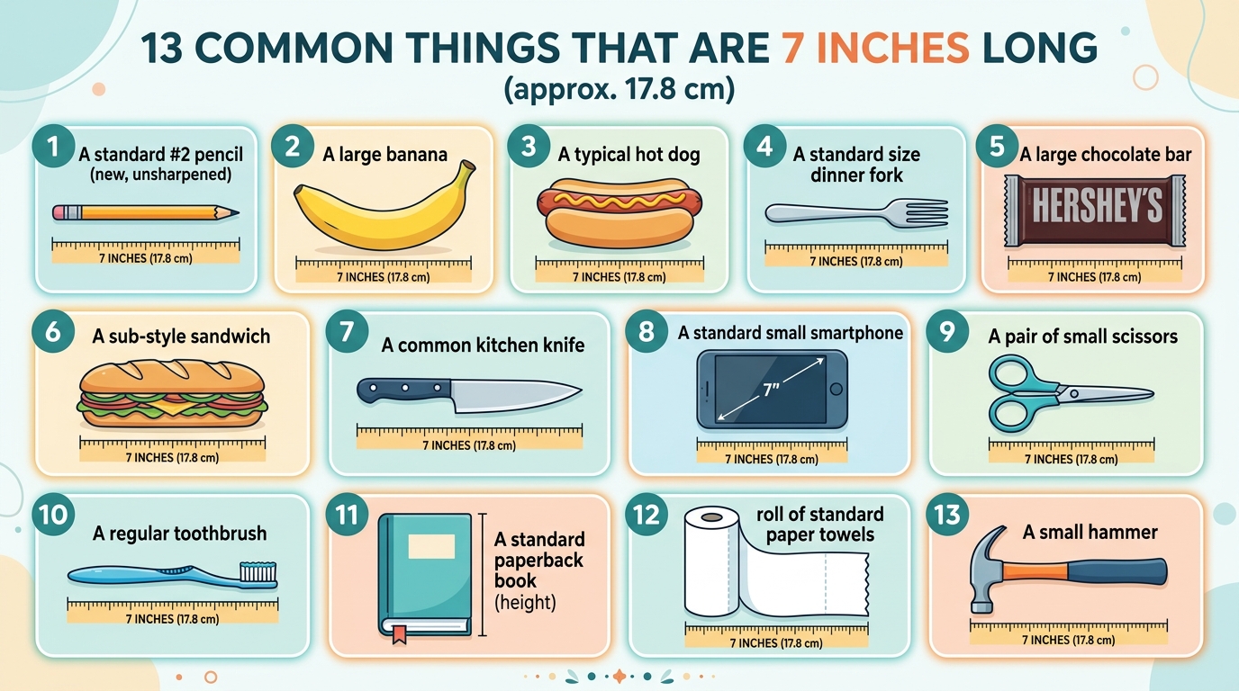 13 Common Things That Are 7 Inches Long