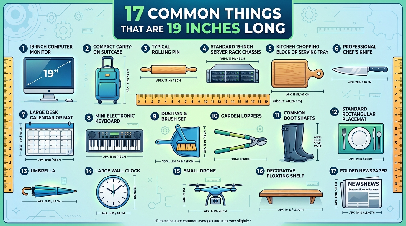 17 Common Things That Are 19 Inches Long