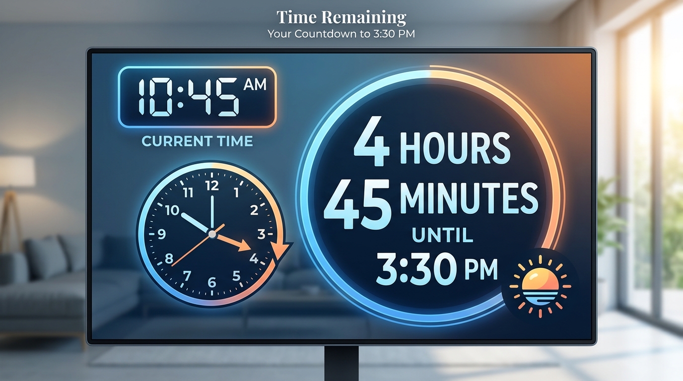 How Long Until 3:30 PM?