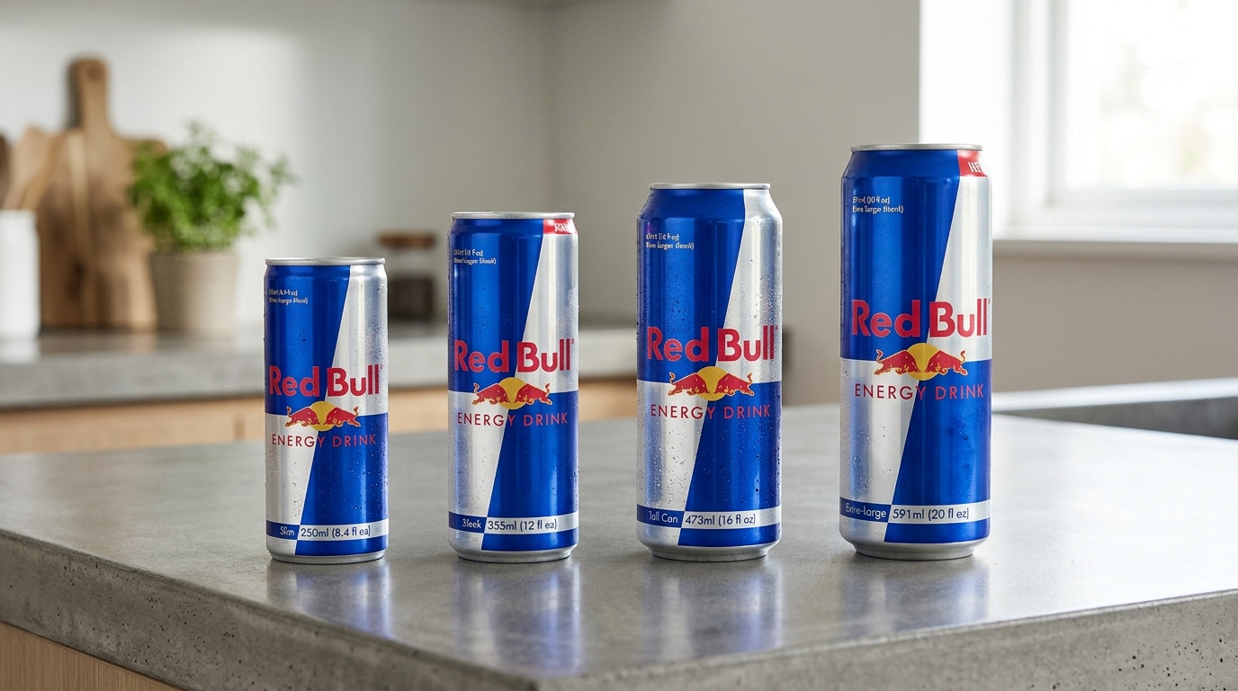 Red Bull Can Sizes