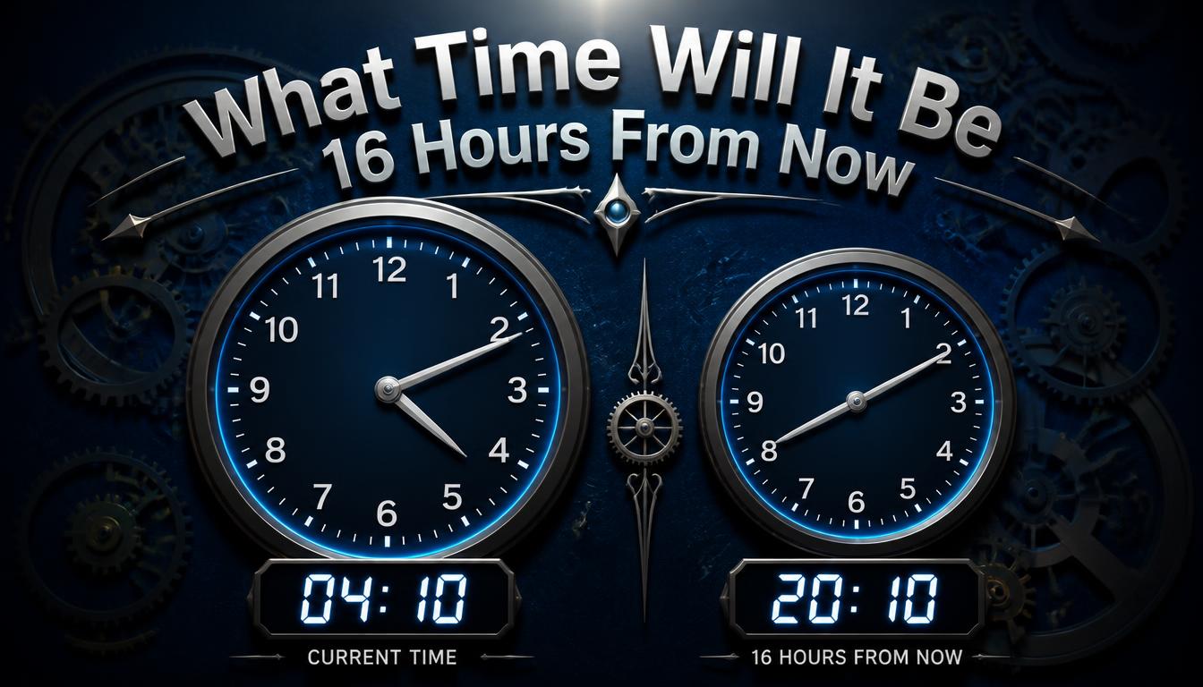 16 Hours From Now?